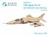 Quinta Studio QD48613 Jaguar Gr.1A 3D-Printed & coloured Interior on decal paper (Airfix) 1/48